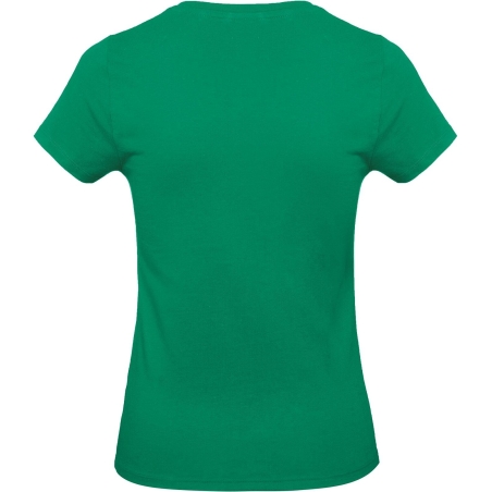 T-shirt femme coton vert Kelly Green 185 g/m² B&C E190 – vue 2