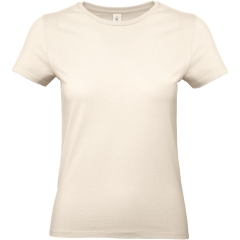 T-shirt femme beige 185 g/m² E190 B&C – coupe classique