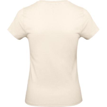 T-shirt femme beige 185 g/m² E190 B&C – coupe classique – vue 2