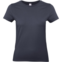 T-shirt femme col rond Marine 185 g/m² B&C E190