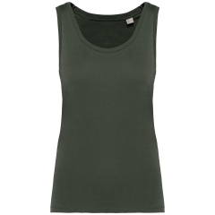 Débardeur écoresponsable femme Vert Khaki Native Spirit