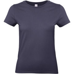 T-shirt femme col rond Marine bleu 185 g/m² B&C E190