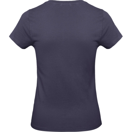 T-shirt femme col rond Marine bleu 185 g/m² B&C E190 – vue 2