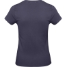 T-shirt femme col rond Marine bleu 185 g/m² B&C E190 – vue 2