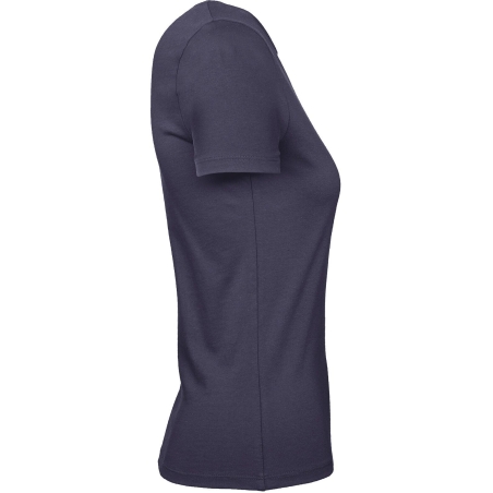 T-shirt femme col rond Marine bleu 185 g/m² B&C E190 – vue 3
