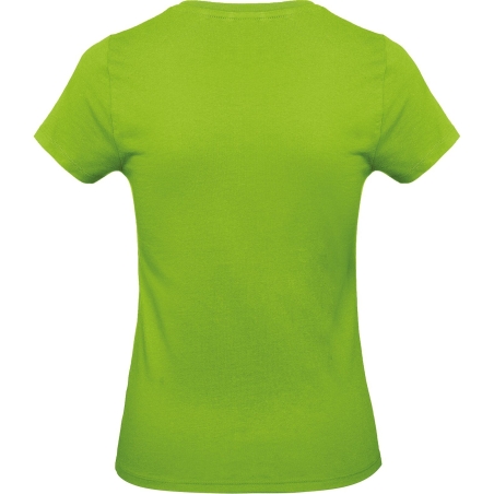 T-shirt femme coton vert Orchid Green 185 g/m² B&C – vue 2