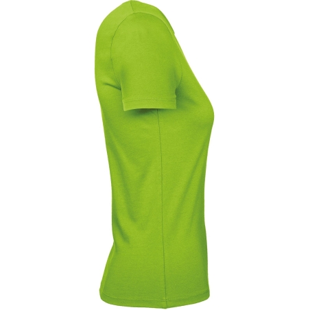 T-shirt femme coton vert Orchid Green 185 g/m² B&C – vue 3