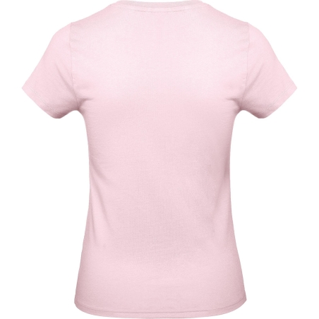 T-shirt femme rose Orchid Pink 185 g/m² B&C E190 – vue 2