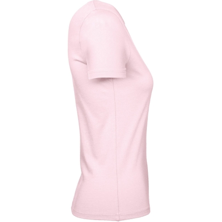 T-shirt femme rose Orchid Pink 185 g/m² B&C E190 – vue 3