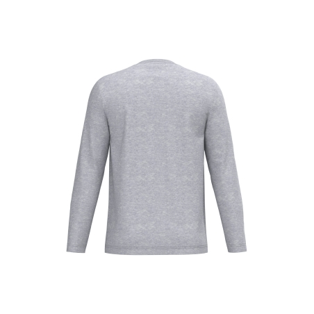 T-shirt manches longues Gris Oxford unisexe iDeal Basic Brand – vue 2