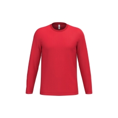 T-shirt manches longues unisexe Rouge iDeal Basic Brand 145 g/m²