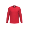 T-shirt manches longues unisexe Rouge iDeal Basic Brand 145 g/m²