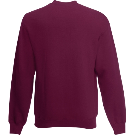Sweat-shirt col rond Classic Bordeaux – Fruit of the Loom – vue 2