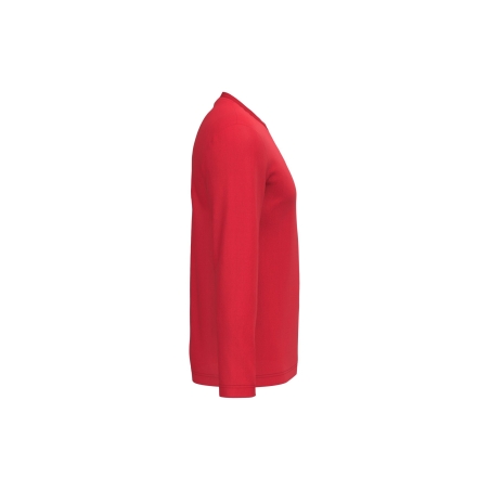 T-shirt manches longues unisexe Rouge iDeal Basic Brand 145 g/m² – vue 3