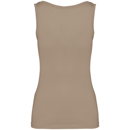 Débardeur écoresponsable femme Marron (Wet Sand) – Native Spirit – vue 2