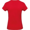T-shirt femme Rouge 185 g/m² B&C E190 – Coton ring-spun (CGTW04T) – vue 2