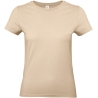 T-shirt femme beige 185 g/m² E190 B&C – Coton ring-spun