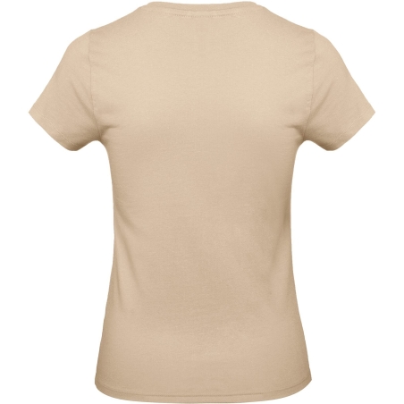 T-shirt femme beige 185 g/m² E190 B&C – Coton ring-spun – vue 2