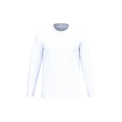 T-shirt manches longues unisexe Blanc iDeal Basic Brand 145 g/m²