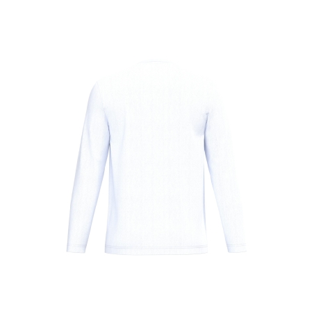 T-shirt manches longues unisexe Blanc iDeal Basic Brand 145 g/m² – vue 2
