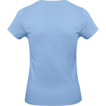 T-shirt femme col rond ciel 185 g/m² B&C E190 – vue 2