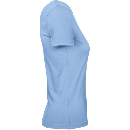 T-shirt femme col rond ciel 185 g/m² B&C E190 – vue 3
