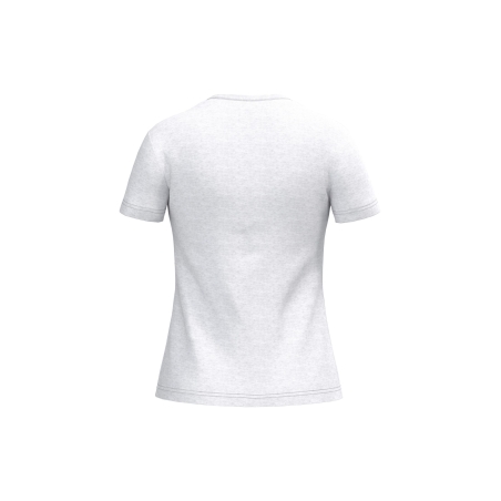 T-shirt femme col rond gris chiné 185 g/m² iDeal Basic Brand – vue 2