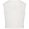 T-shirt crop sans manche écoresponsable femme Blanc Ivoire Native Spirit – vue 2