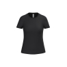 T-shirt femme col rond Noir 185 g/m² – iDeal Basic Brand