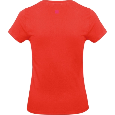 T-shirt femme coupe droite Orange Sunset B&C E190 – vue 2