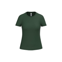 T-shirt femme col rond Vert Forest iDeal Basic Brand 185 g/m²
