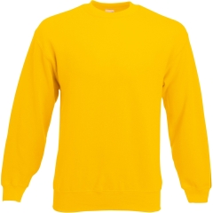 Sweat-shirt col rond Classic Jaune (Sunflower) Fruit of the Loom