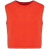 T-shirt crop sans manche oversize rouge Native Spirit femme
