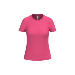 T-shirt femme col rond Fuchsia 185 g/m² – iDeal Basic Brand