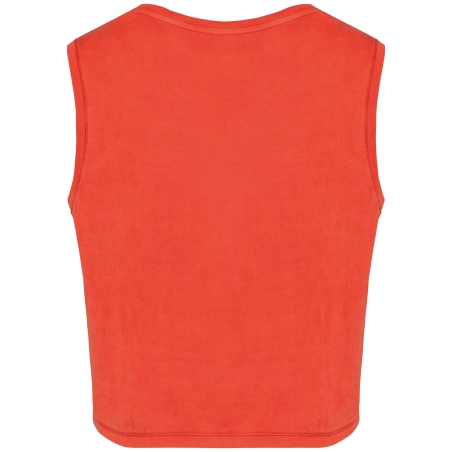 T-shirt crop sans manche oversize rouge Native Spirit femme – vue 2
