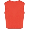 T-shirt crop sans manche oversize rouge Native Spirit femme – vue 2