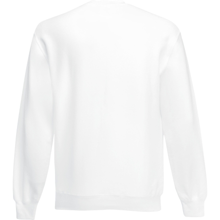 Sweat-shirt col rond Classic Blanc – Fruit of the Loom (SC163) – vue 2