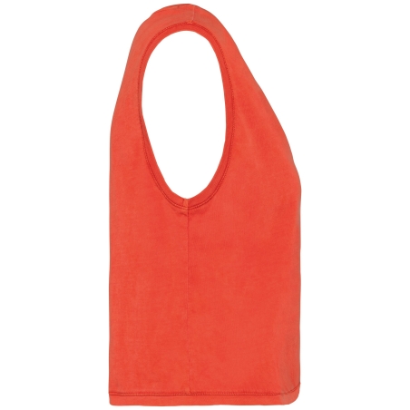 T-shirt crop sans manche oversize rouge Native Spirit femme – vue 3