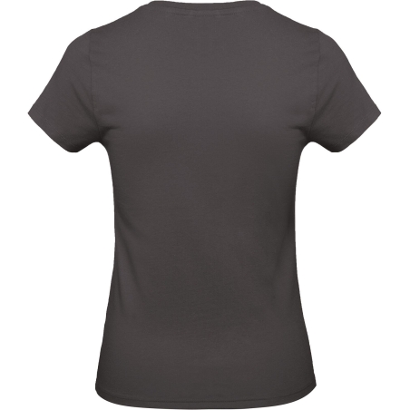 T-shirt femme col rond Used noir 185 g/m² B&C E190 – vue 2