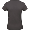 T-shirt femme col rond Used noir 185 g/m² B&C E190 – vue 2