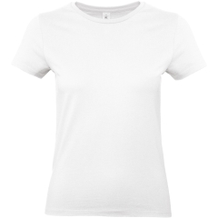 T-shirt femme blanc 185 g/m² B&C E190 – coupe classique