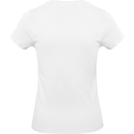 T-shirt femme blanc 185 g/m² B&C E190 – coupe classique – vue 2