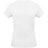 T-shirt femme blanc 185 g/m² B&C E190 – coupe classique – vue 2