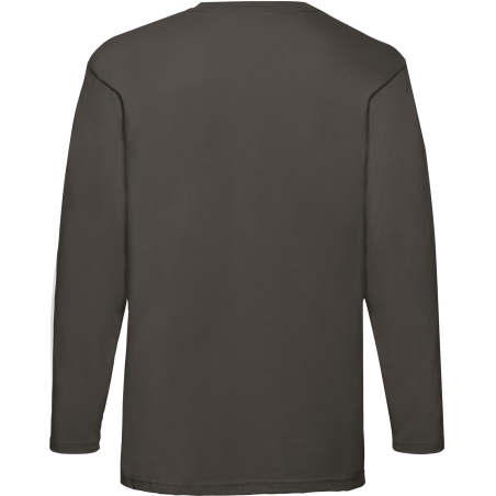 T-shirt manches longues homme Valueweight Noir – Fruit of the Loom – vue 2