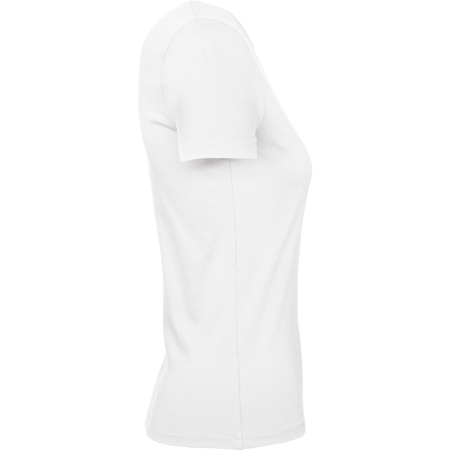 T-shirt femme blanc 185 g/m² B&C E190 – coupe classique – vue 3