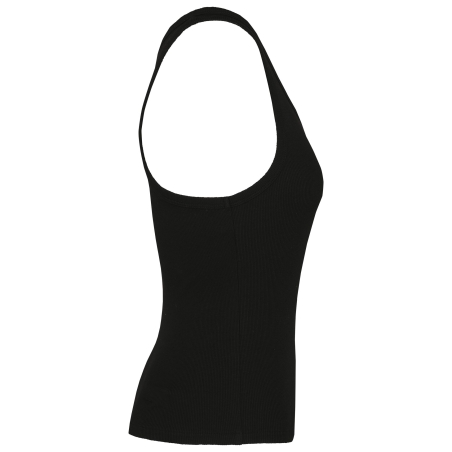 Débardeur côtelé écoresponsable femme Noir – Native Spirit – vue 3