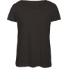T-shirt Triblend Col Rond Femme Noir B&C – 130 g/m²