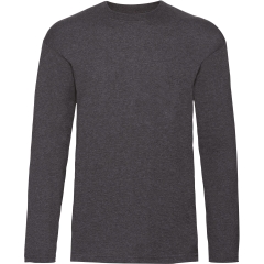 T-shirt manches longues Gris homme Valueweight Fruit of the Loom