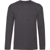 T-shirt manches longues Gris homme Valueweight Fruit of the Loom