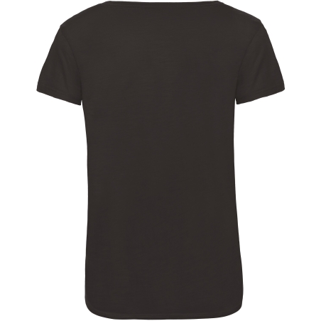 T-shirt Triblend Col Rond Femme Noir B&C – 130 g/m² – vue 2